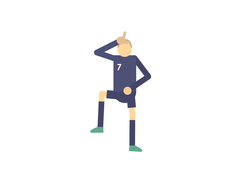 Take the L! 2d celebration character final football fortnite france illustration loop motion soccer world cup