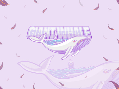 Giant Whale eSports logo | Mascot animal artwork drawing esport esport logo game illustration logo mascot merchandise myth whale whale logo