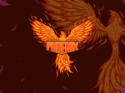 phoenix esport logo animal artwork bird cartoon clothing creature design drawing esport fantasy fire game illustration kusumagy logo mascot myth phoenix t shirt vector