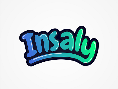 Insaly logo logo typography