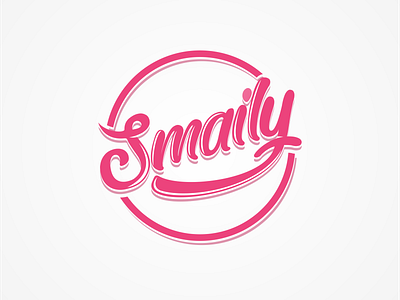 smaily typography design logo typography