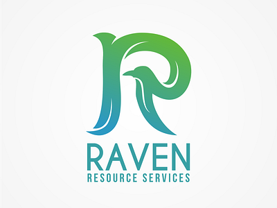 Raven logo design design initial logo