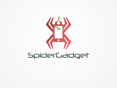 Spider gadget design logo