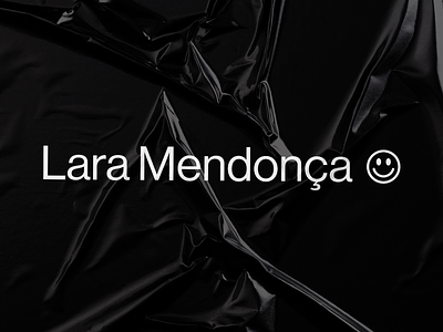 Lara Mendonça — New logo branding logo modern portfolio typography