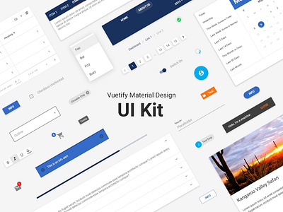 Vuetify Material Design UI Kit by Joey Cooper on Dribbble