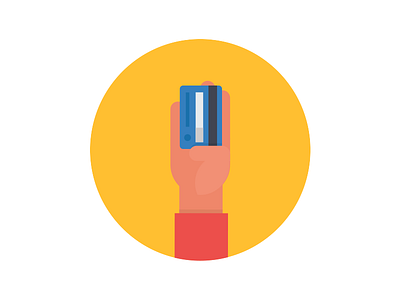 Money credit card ecommerce hand illustration money