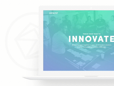 Catalyst Workshops event gradient homepage web design website workshop