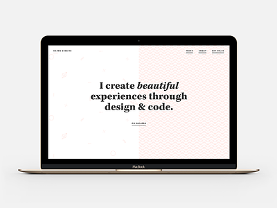 Website Redesign clean minimal mobile personal portfolio responsive typography ui web design website