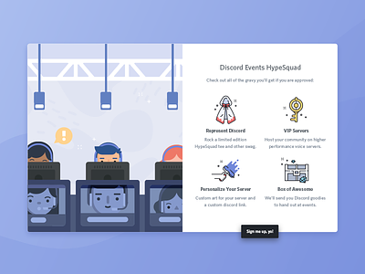 Much Hype characters events games gaming hypesquad icons illustration lan site ui vector web