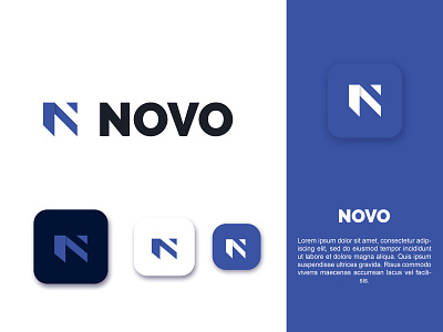 N letter mark logo design