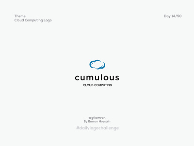 Cloud Computing Logo- Daily Logo Challenge: Day 14