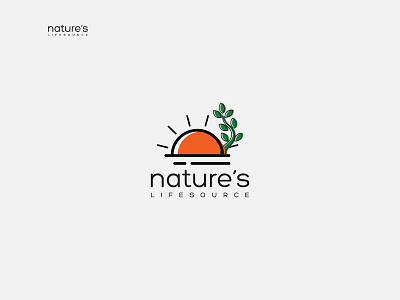 "nature's life source" logo branding colour colours corporate design dribbble icon illustration letter logo logo typography vector