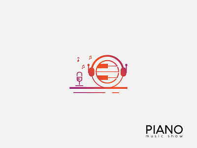 Piano logo branding colour colours corporate design dribbble icon illustration letter logo logo typography vector web