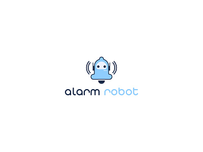 Alarm Robot Logo branding colours corporate design icon illustration logo typography vector