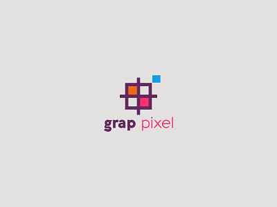 Grap Pixel' logo design branding colours corporate design icon illustration letter logo logo typography vector