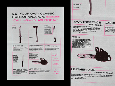 Get Your Own Classic Horror Weapon Today!