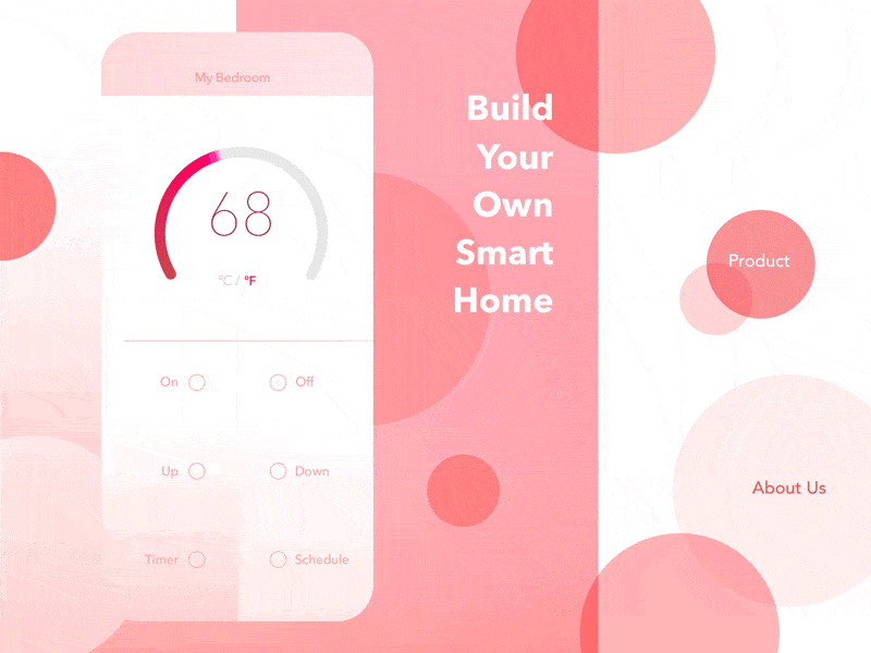 Smart Home Demo Full aftereffect app demo gif