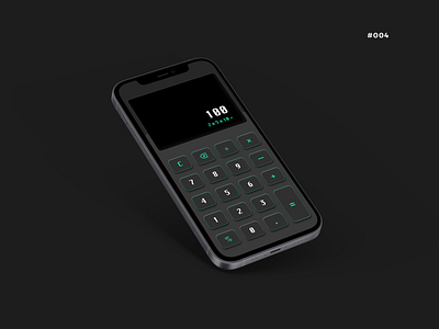 Daily UI #004 calculator dailyui dailyui 004 dailyuichallenge dark mode darkmode mobile ui