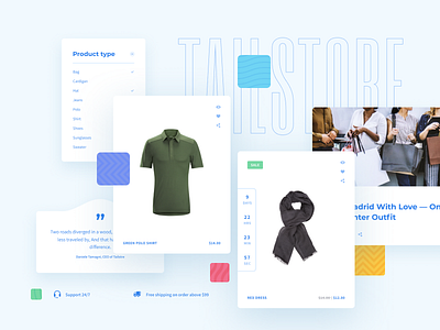 Tailstore (template for OpenCart) design desktop fashion opencart template ui ux web website