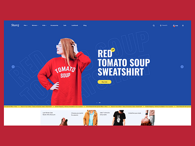 Storǝ̤ - Shopify template Pt. 2 animation desktop fashion motion shopify template ui ux webdesign website