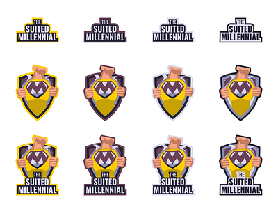 The Suited Millennial | Logo Design badge logo badgedesign brand design brand identity branding client work esport logo esports logo logo design twitch gaming