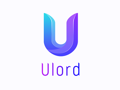Ulord blockchain blue brand branding color concept final identity logo logotype option