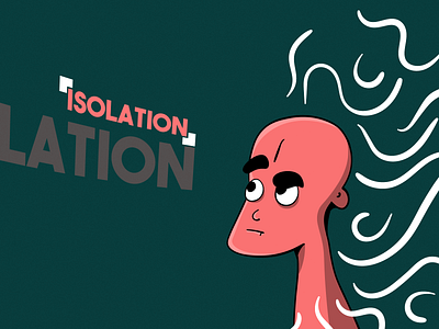 Isolation artwork corona virus design flat graphic design illustration illustrator isolation vector