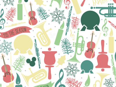 Walt Disney World Wrapping Paper 3 by Alisa Brainard on Dribbble