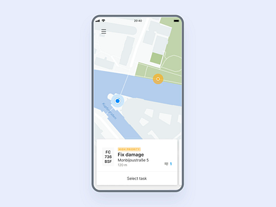 Map navigation // Task management maas map maps mobility navigation task ui