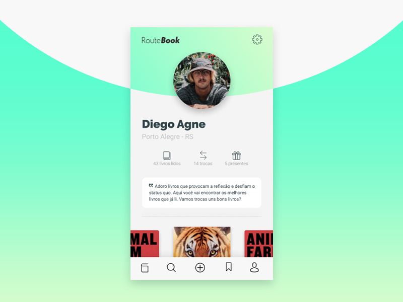 Route Book - The book lovers app typography illustration design brand color pallete interface interaction ui