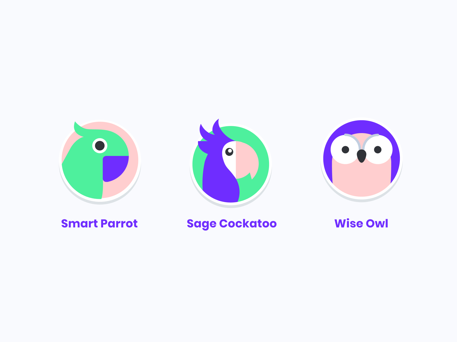 Wise Birds - Character Badges
