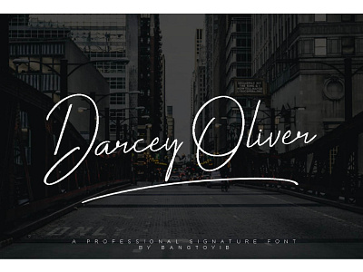 Darcey Oliver Signature Font