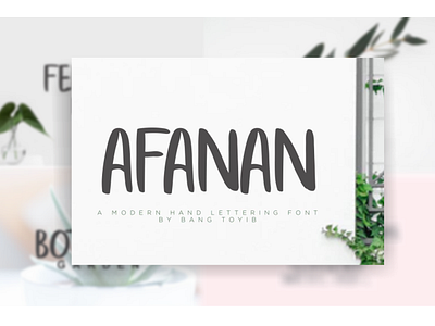 Afanan - Brush Font