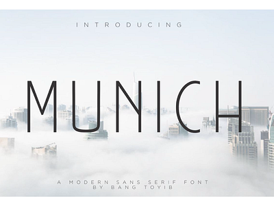 MUNICH Sans serif Font branding clean font minimal modern popular sans sans serif serif logotype trending
