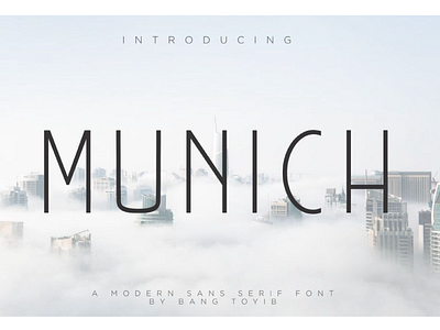 MUNICH Sans serif Font