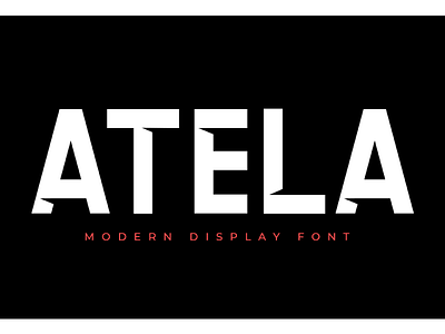 ATELA Sans Serif branding clean font minimal modern popular sans sans serif serif logotype trending