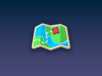 Map Icon - Game Assets - beavystore.com app branding design game icon logo mobile ui ux vector