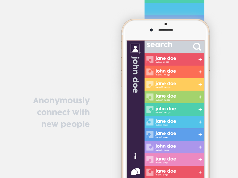 Awake? mobile chat app via emojis & memes emoji mobile app chat meet vertical photo meme friend snap send sleep
