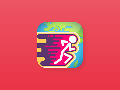 Bilgi Maratonu Mobile App Icon app game gripati icon ios mobile quiz run stickman trivia
