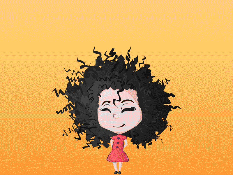 ❤️ Developer animation app character curly dev developer game girl hair love talk trivia
