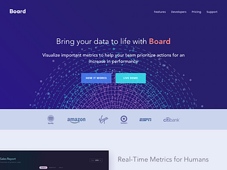 Board Landing Page by Sergiu Firez on Dribbble