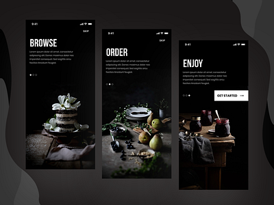 Dark Onboarding For Food