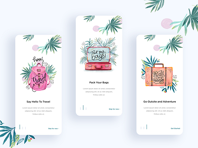 Travel app Onboarding