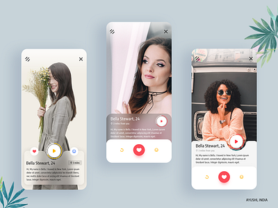 Dating Profile Variation by Aisha Patel on Dribbble