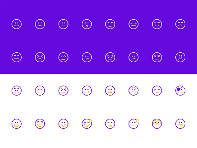 Emoji Icon Set app icon clean color icon icon linear icon minimal ui ux