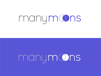 Many Moons art direction brand identity branding design illustration logo logo design logotype student