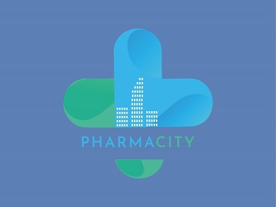 Pharmacity brand care logo medical medicine pharmacy