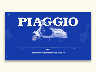 Italian Ride branding design psd sketch ui ux vespa web