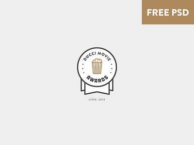 Simple label insignia - FREE PSD