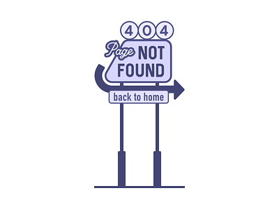 404 Page Not Found 404 404 error 404 page dribbble dribbbleweeklywarmup error 404 error page minimal motel motel sign not found rebound retro retro design retro style sign signage vintage web website